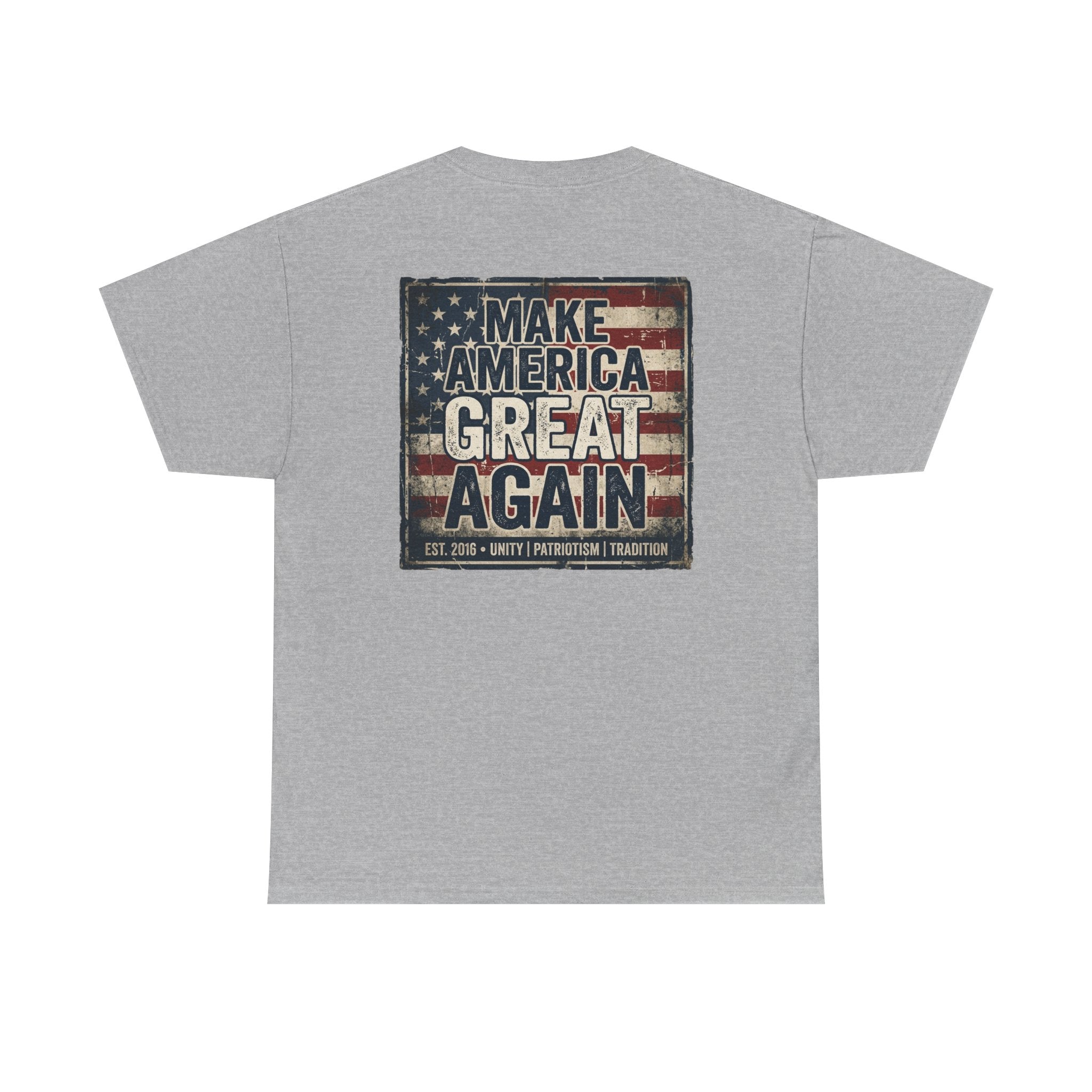 Make America Great Again T‑Shirt — Vintage Flag Patriotic Tee