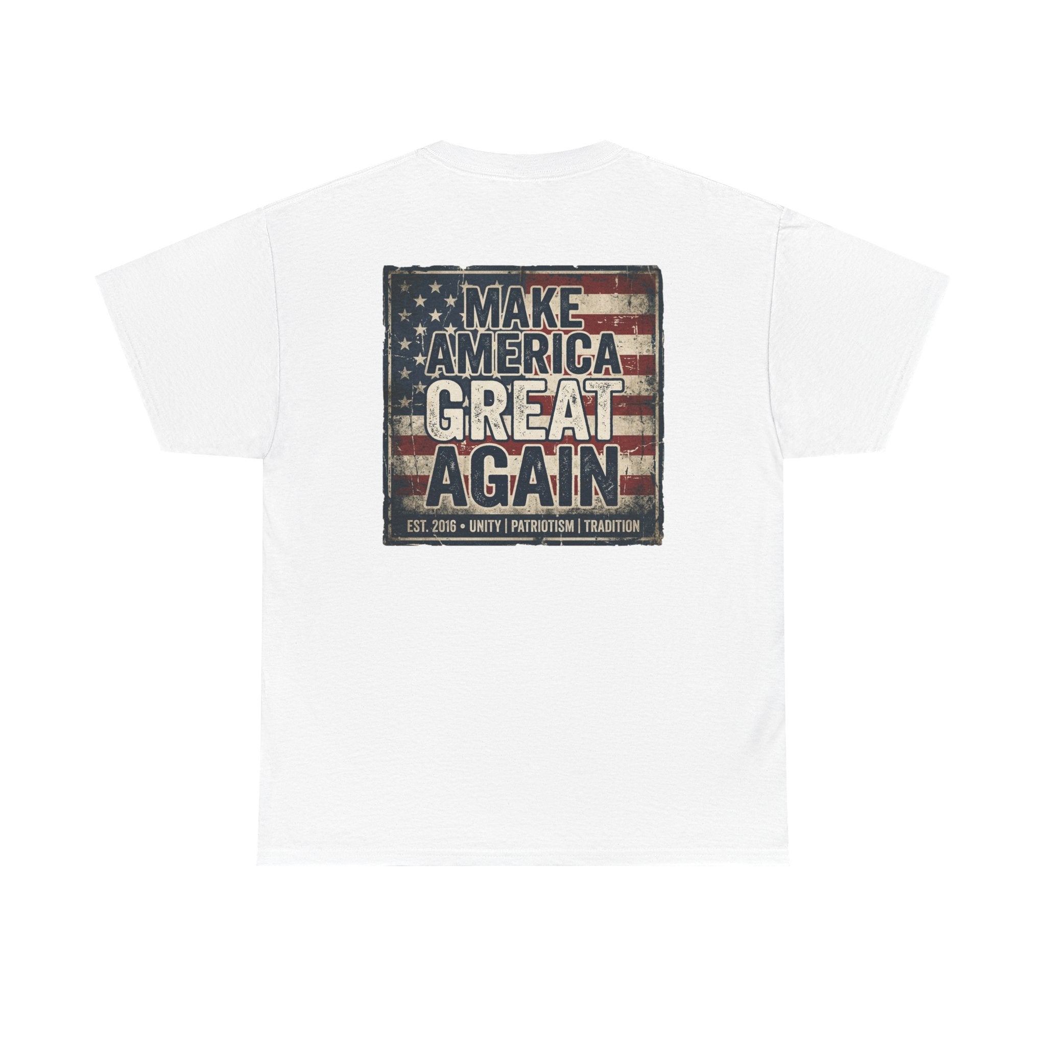 Make America Great Again T‑Shirt — Vintage Flag Patriotic Tee