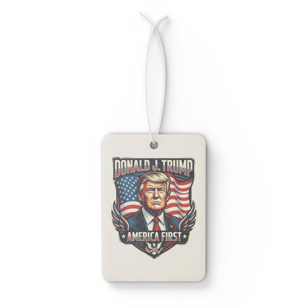 Car Air Freshener — Donald J. Trump 'America First' Patriotic Scented Air Freshener