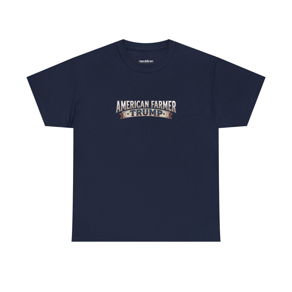 American Farmer Trump T-Shirt – Patriotic Tractor Graphic Tee