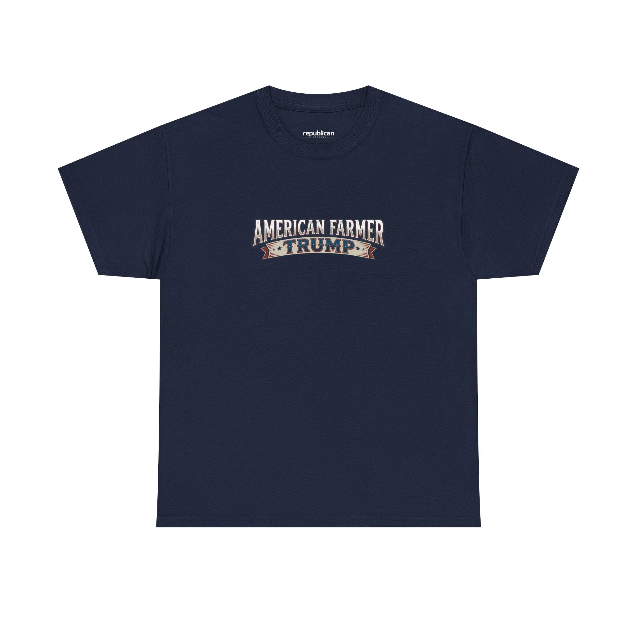 American Farmer Trump T-Shirt – Patriotic Tractor Graphic Tee