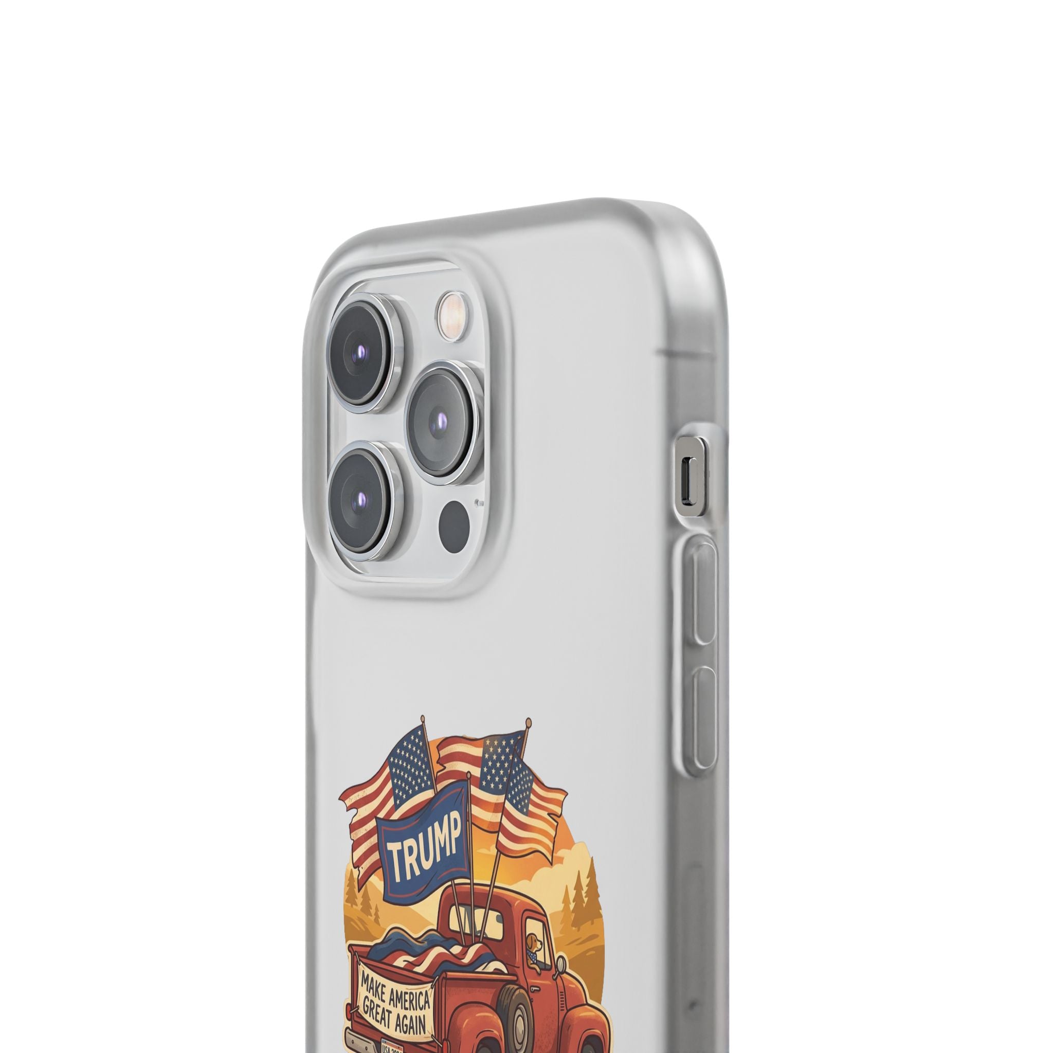 Trump Truck Phone Case — Patriotic MAGA Flag iPhone Case