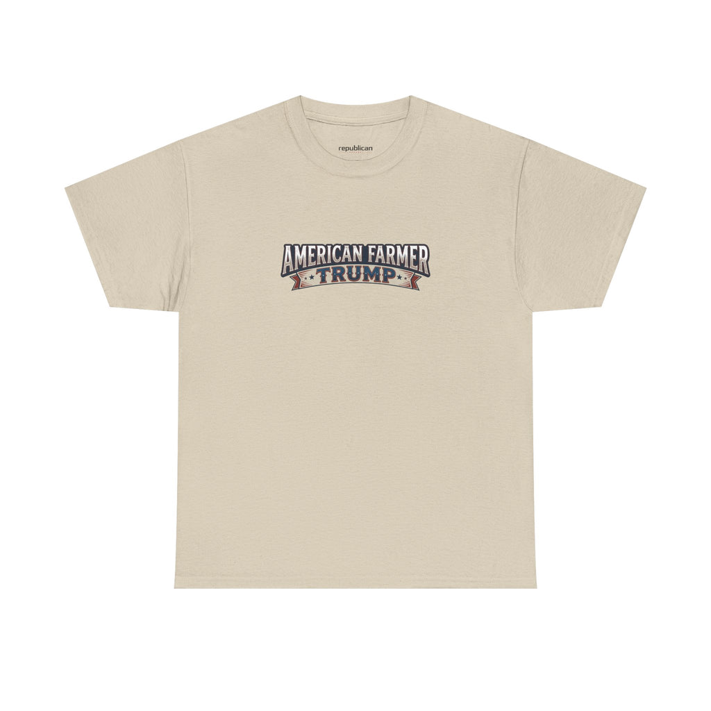 American Farmer Trump T-Shirt – Patriotic Tractor Graphic Tee