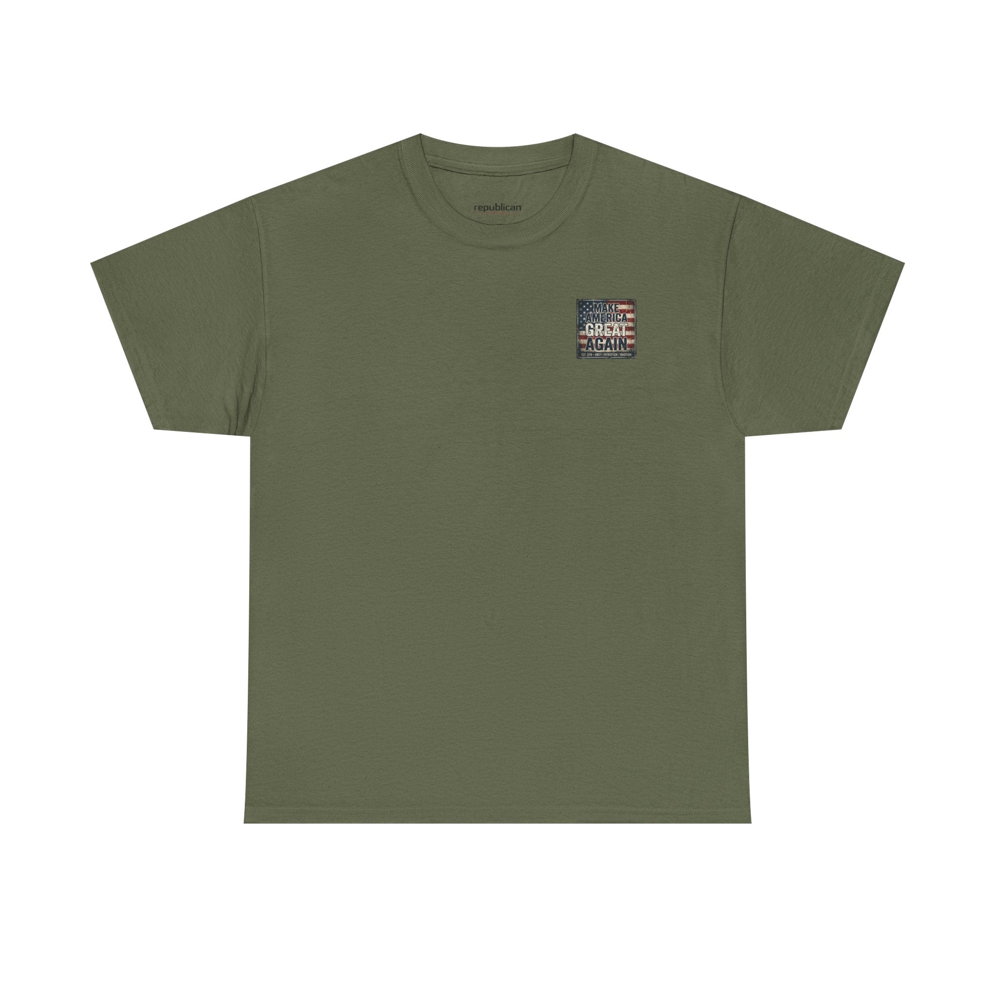 Make America Great Again T‑Shirt — Vintage Flag Patriotic Tee