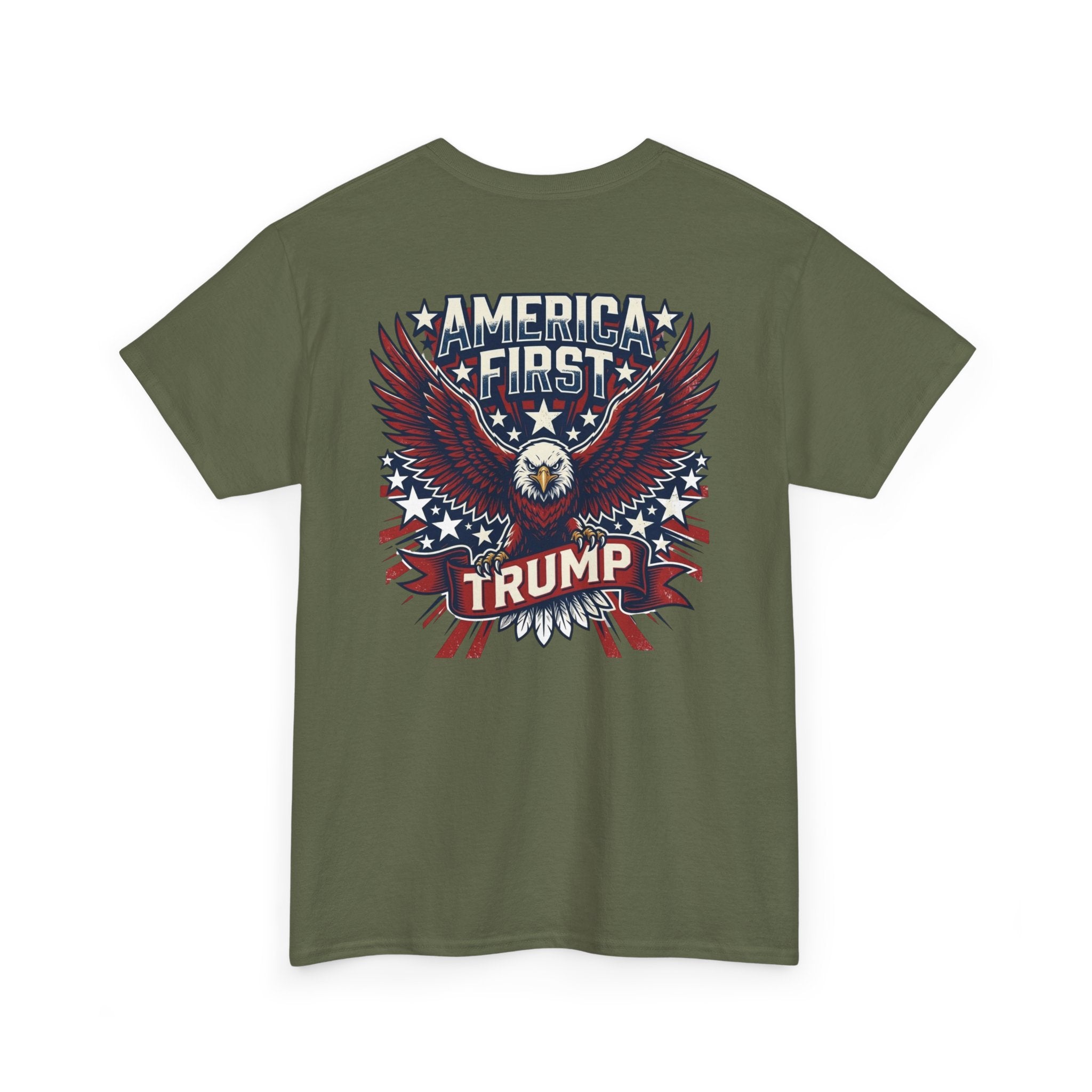 America First Eagle Tee — Patriotic Flag Graphic T-Shirt