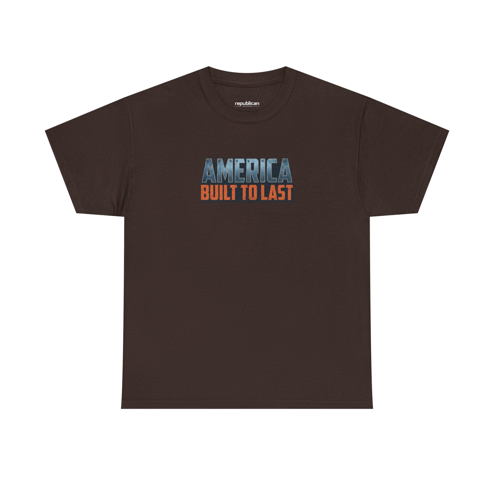 America Built to Last Tee — Trump 2024 Patriotic Graphic T-Shirt