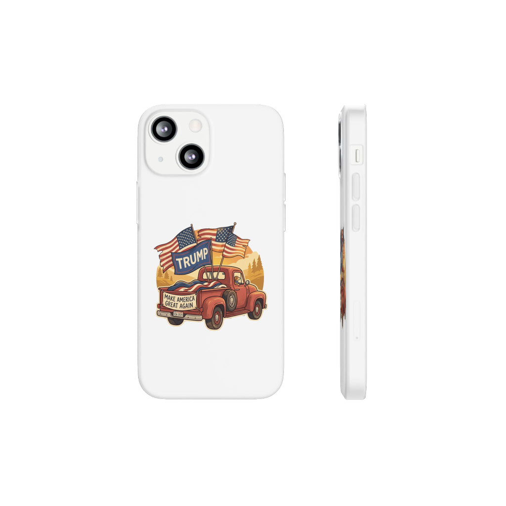 Trump Truck Phone Case — Patriotic MAGA Flag iPhone Case