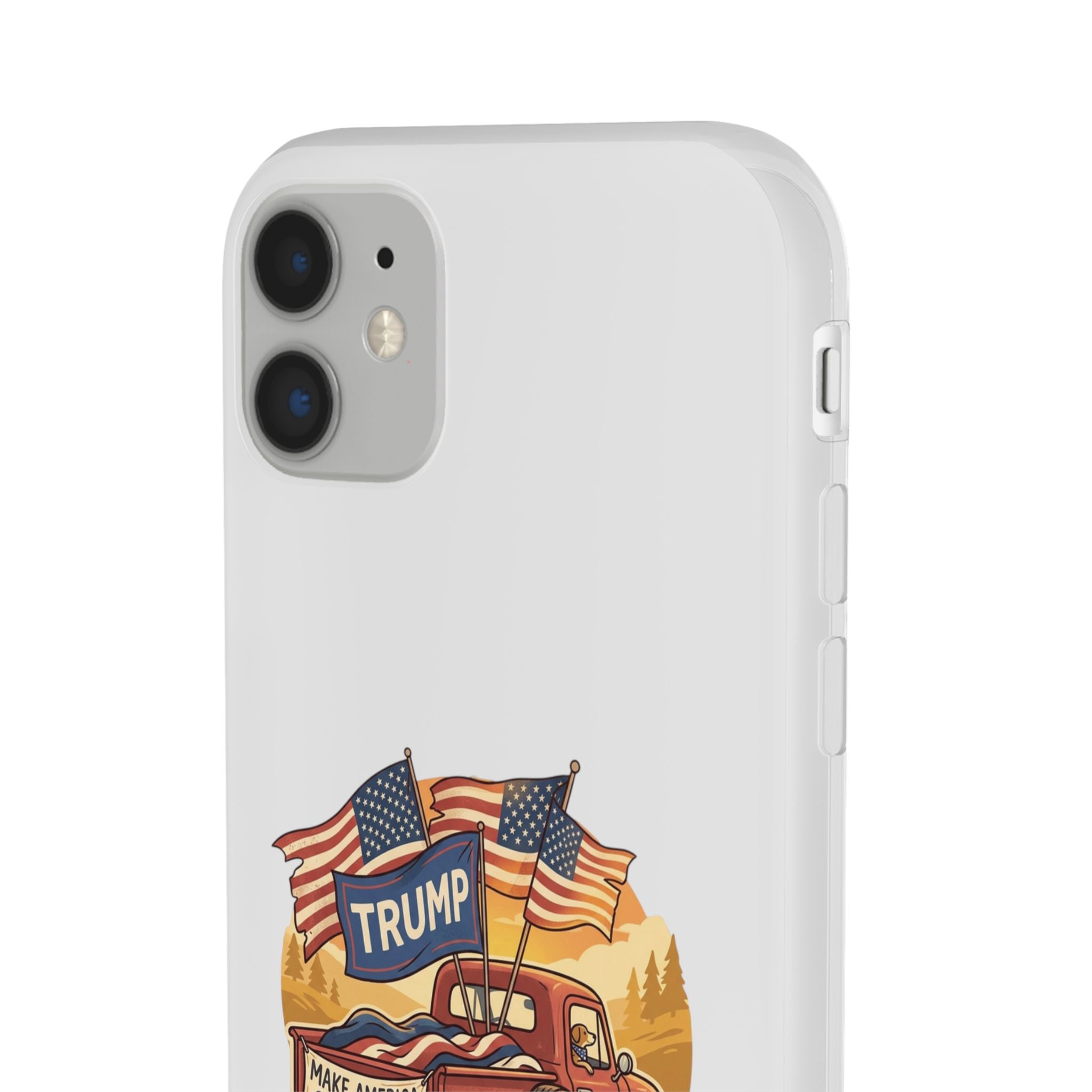 Trump Truck Phone Case — Patriotic MAGA Flag iPhone Case