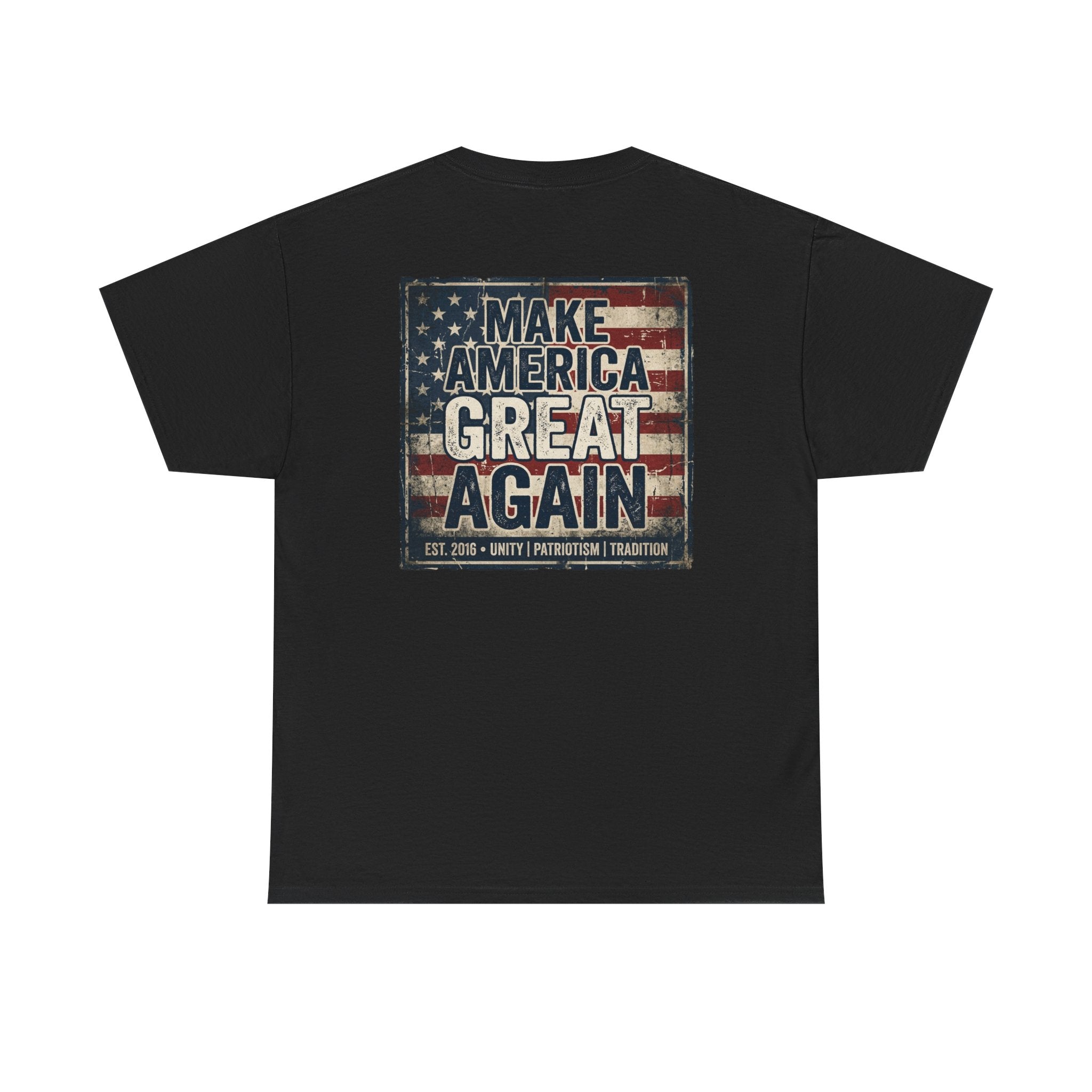 Make America Great Again T‑Shirt — Vintage Flag Patriotic Tee