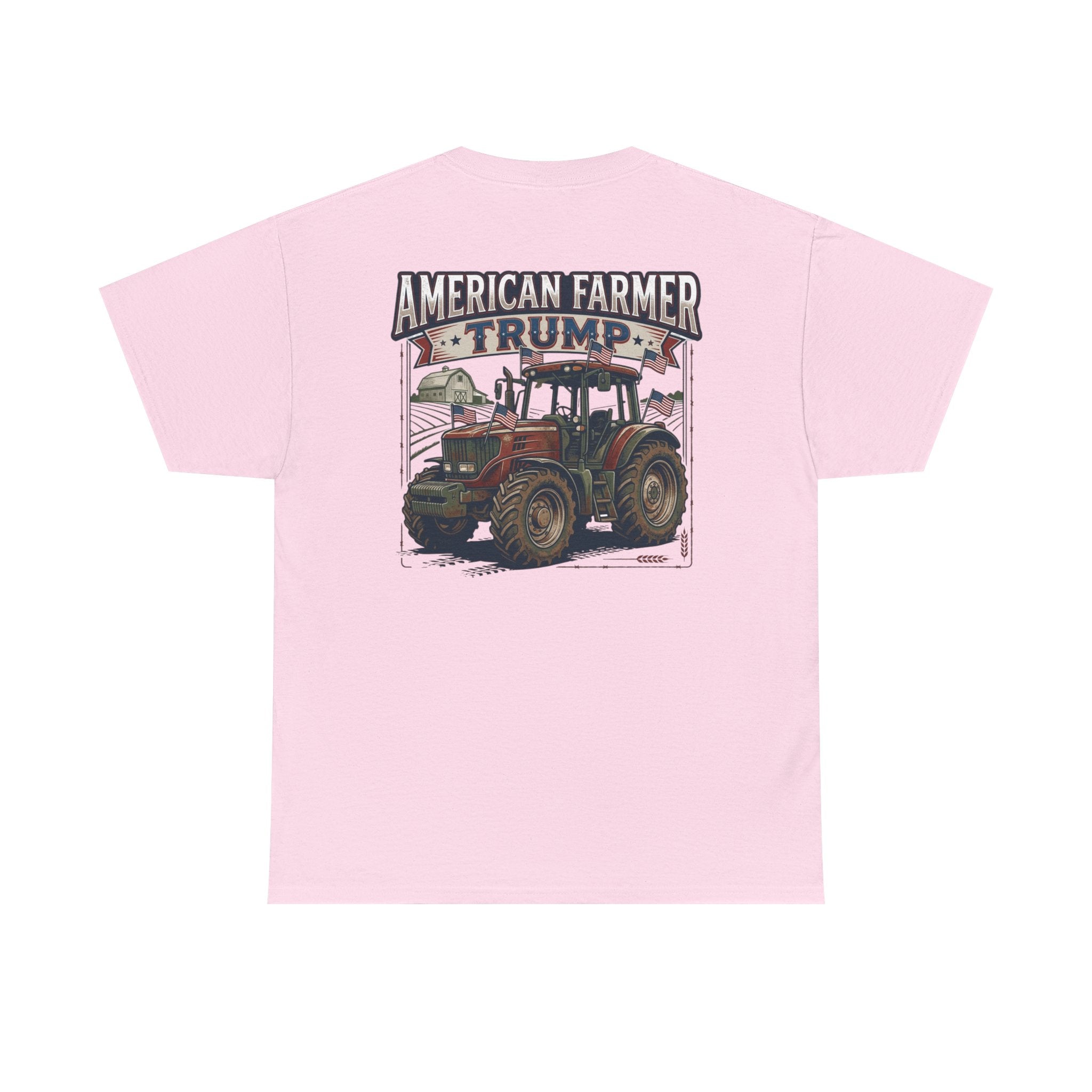 American Farmer Trump T-Shirt – Patriotic Tractor Graphic Tee