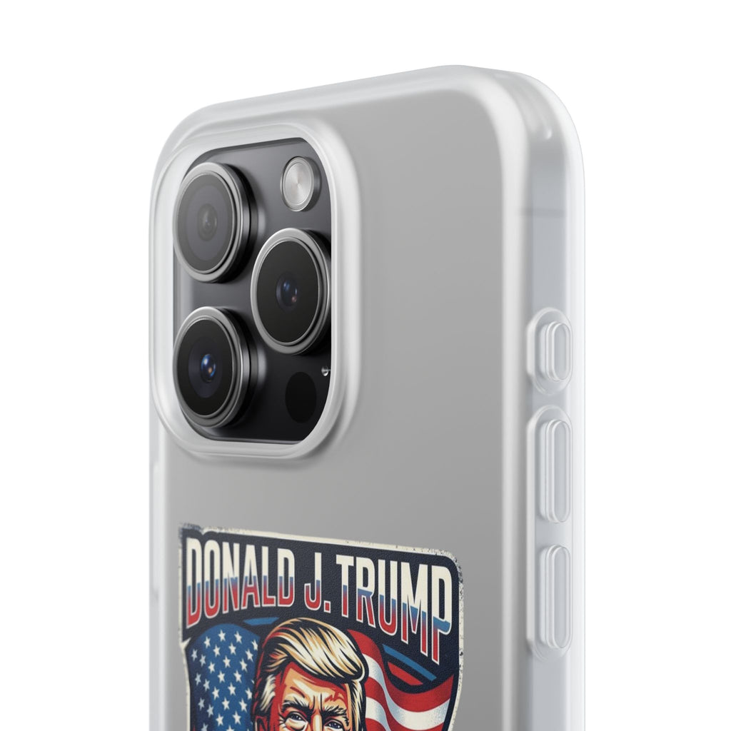 Political Phone Case — 'America First' Patriotic Shield Design