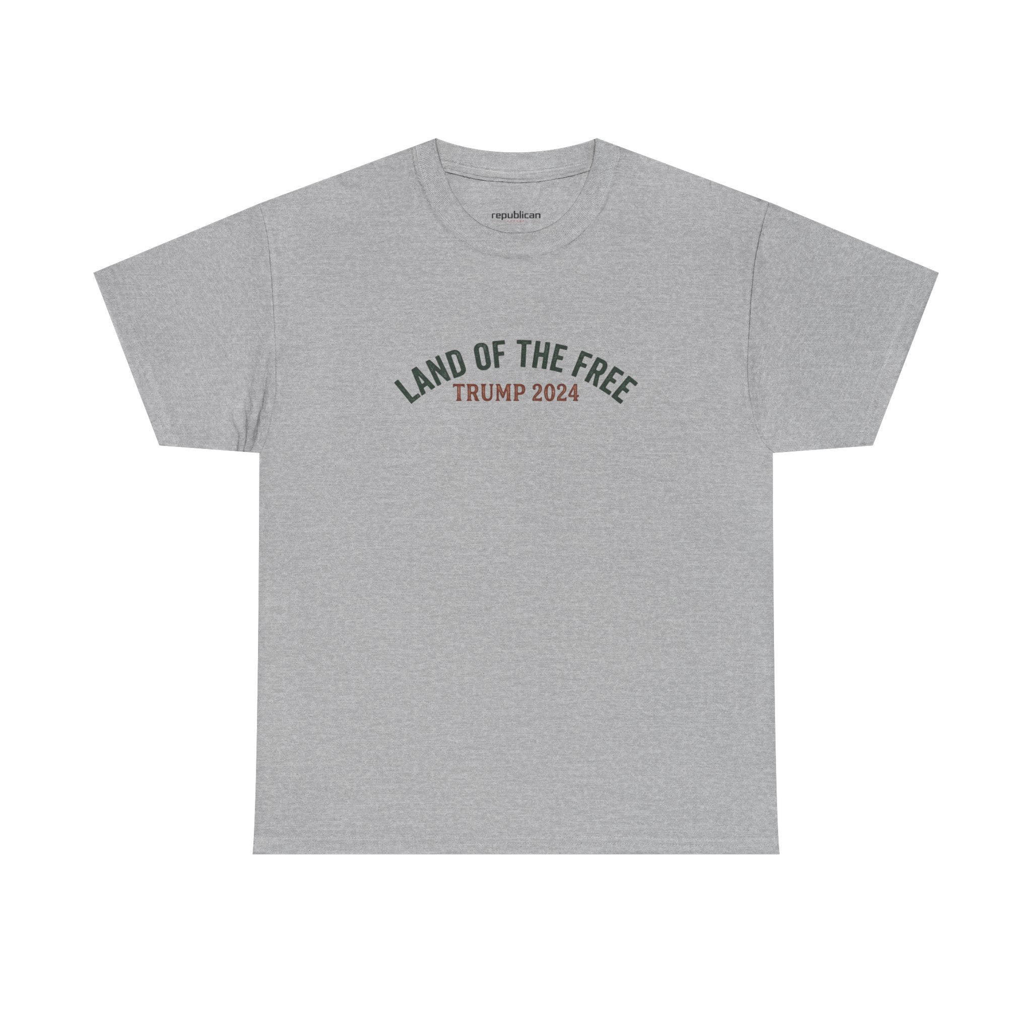 Land of the Free Graphic Tee – Vintage Mountain Campaign Design