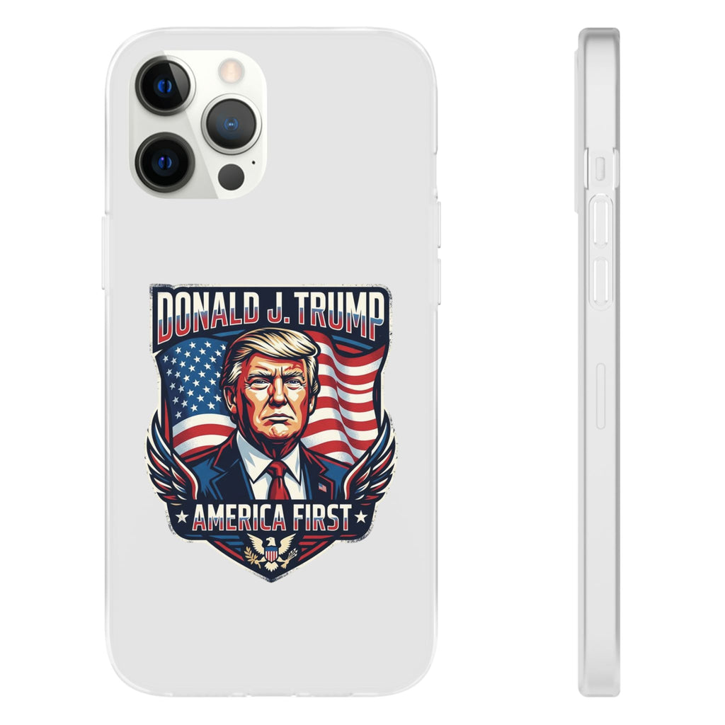 Political Phone Case — 'America First' Patriotic Shield Design
