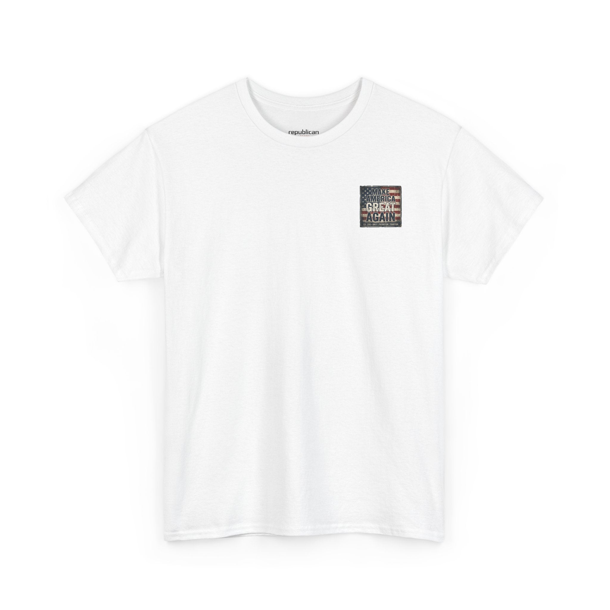 Make America Great Again T‑Shirt — Vintage Flag Patriotic Tee