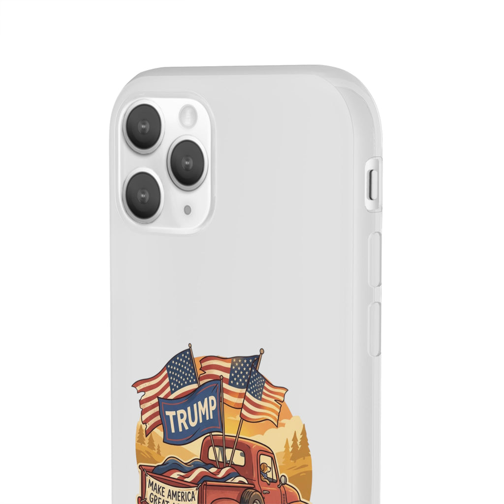 Trump Truck Phone Case — Patriotic MAGA Flag iPhone Case