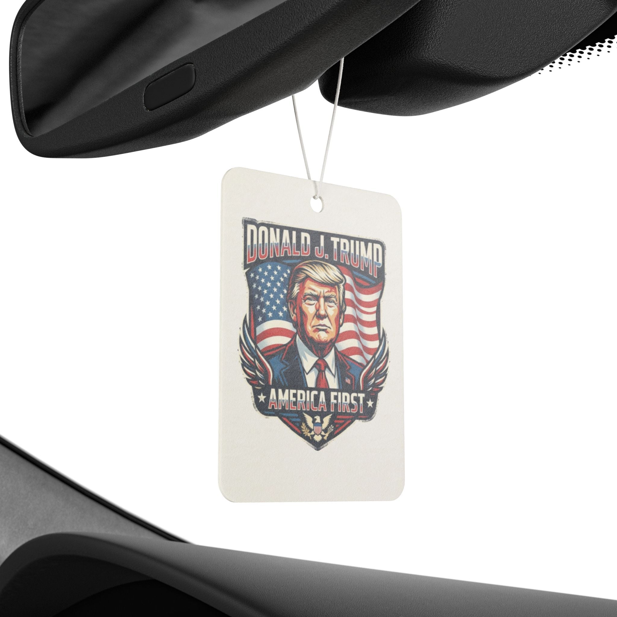 Car Air Freshener — Donald J. Trump 'America First' Patriotic Scented Air Freshener