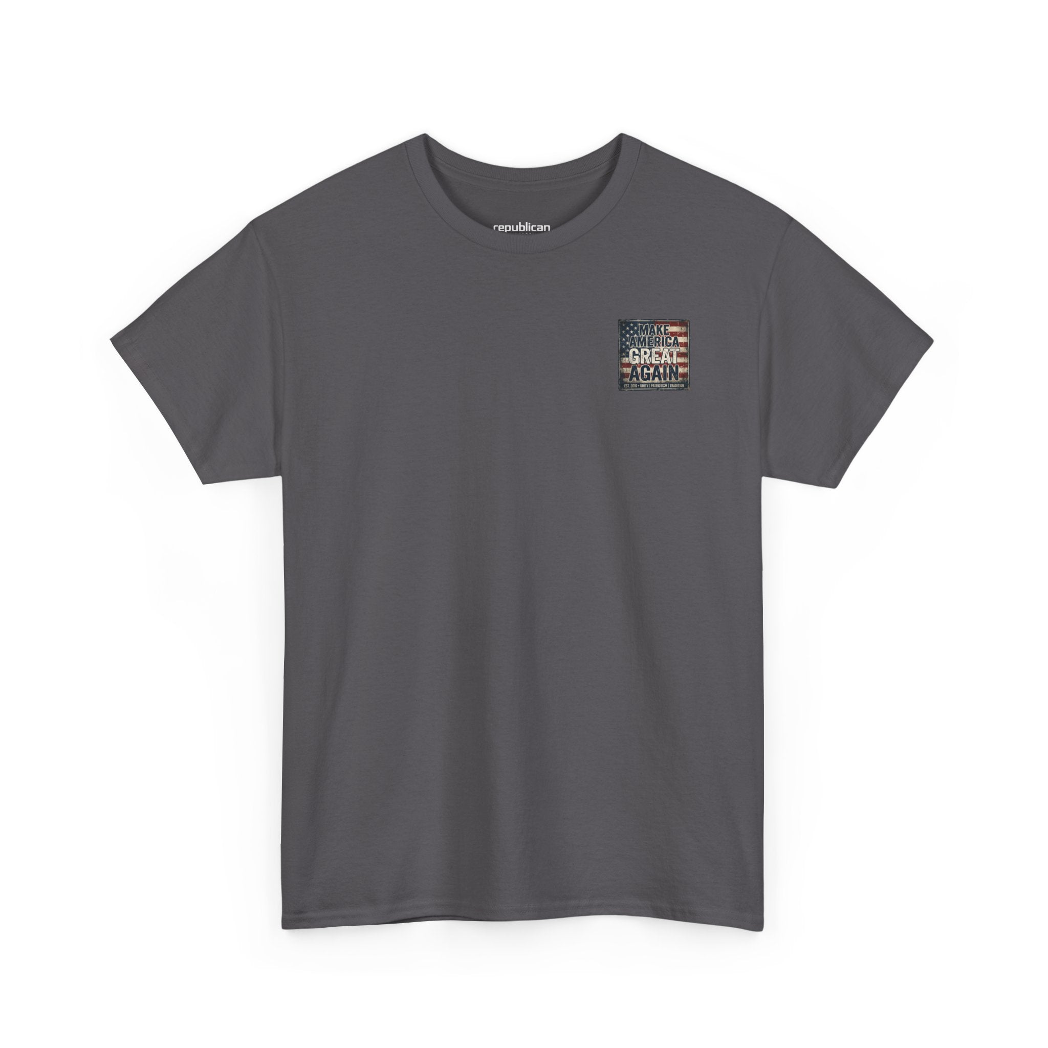 Make America Great Again T‑Shirt — Vintage Flag Patriotic Tee