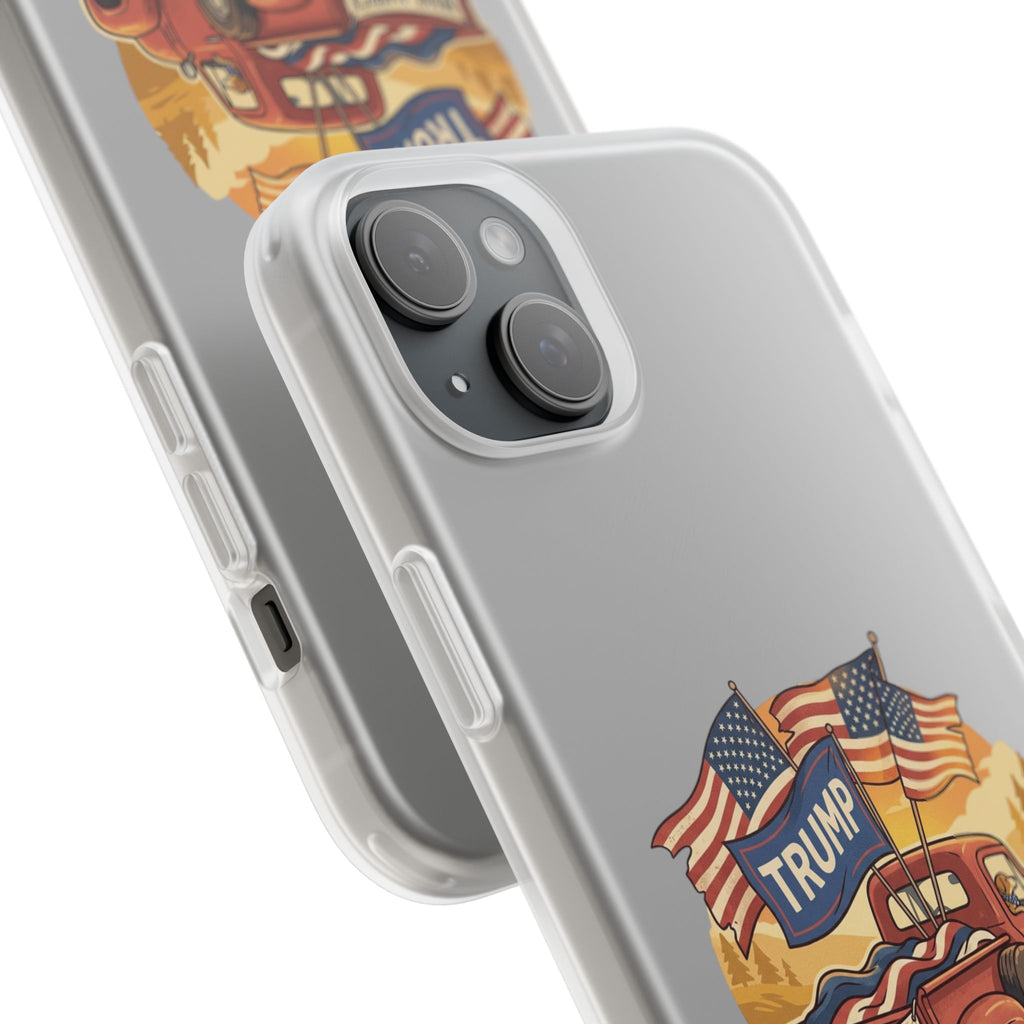 Trump Truck Phone Case — Patriotic MAGA Flag iPhone Case