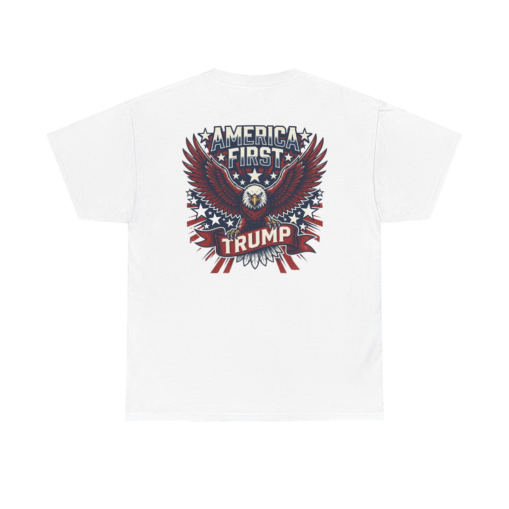 America First Eagle Tee — Patriotic Flag Graphic T-Shirt
