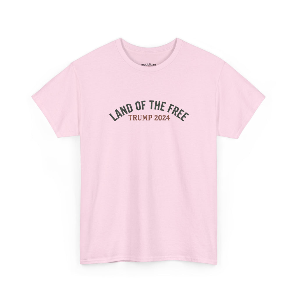 Land of the Free Graphic Tee – Vintage Mountain Campaign Design