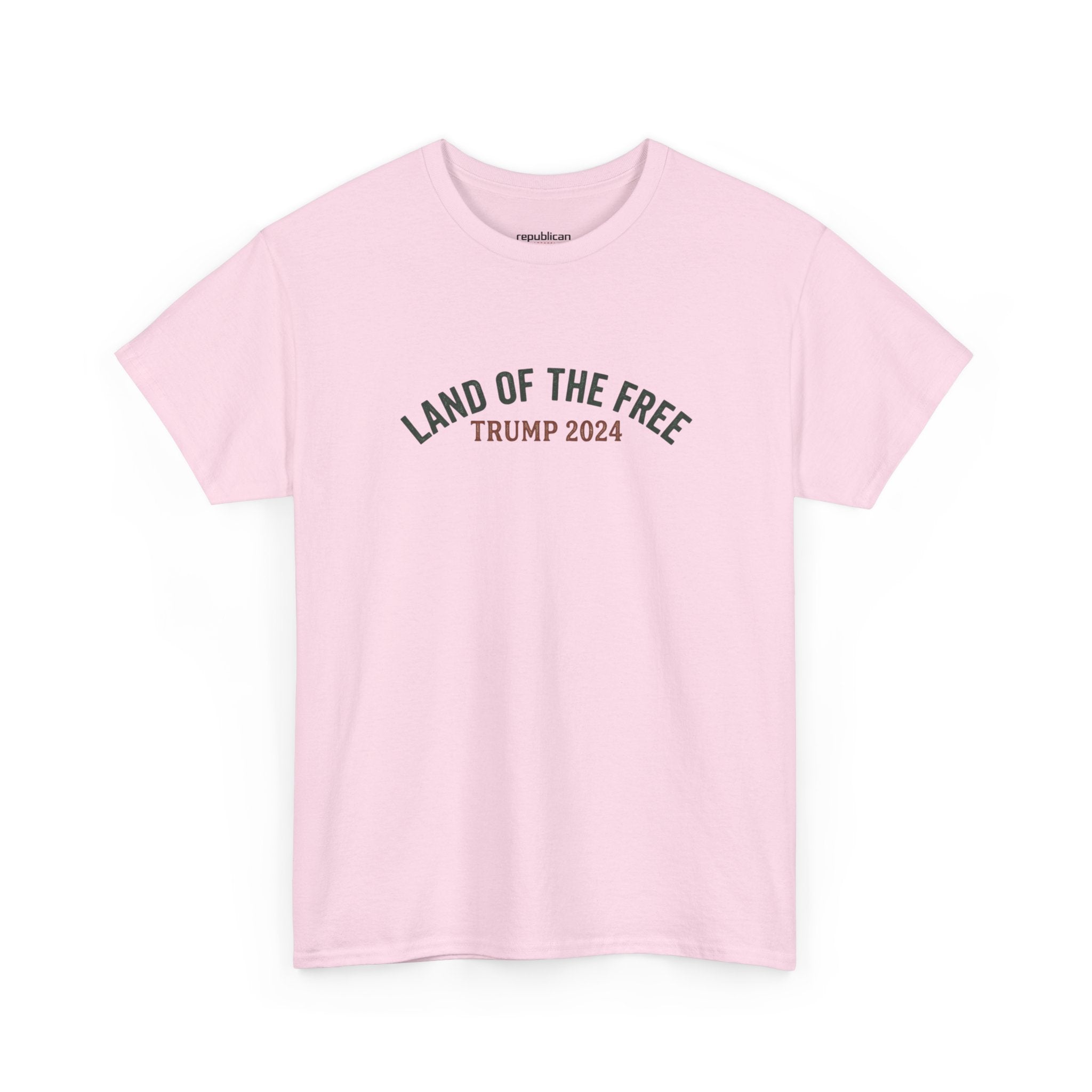 Land of the Free Graphic Tee – Vintage Mountain Campaign Design