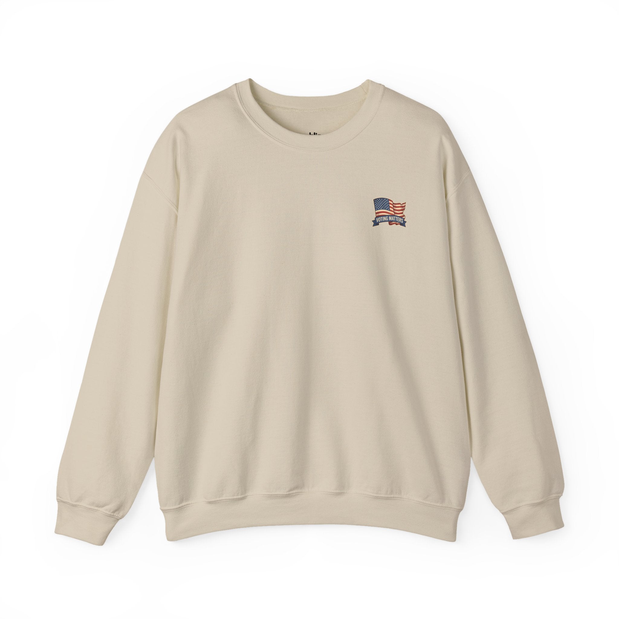Crewneck Sweatshirt - Vintage Truck with Trump Flags | Make America Great Again Pullover