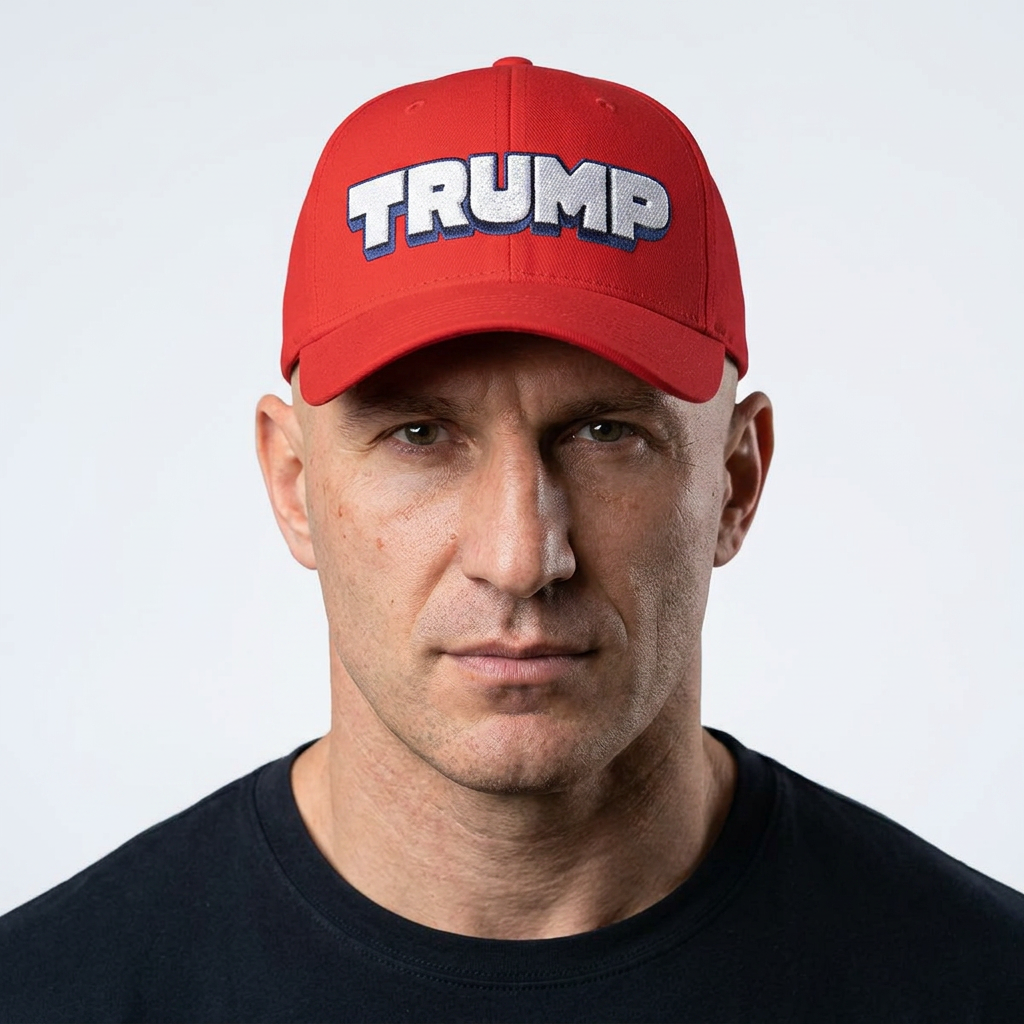 Trump Embroidered Red Baseball Cap – Patriotic 3D Lettering Hat