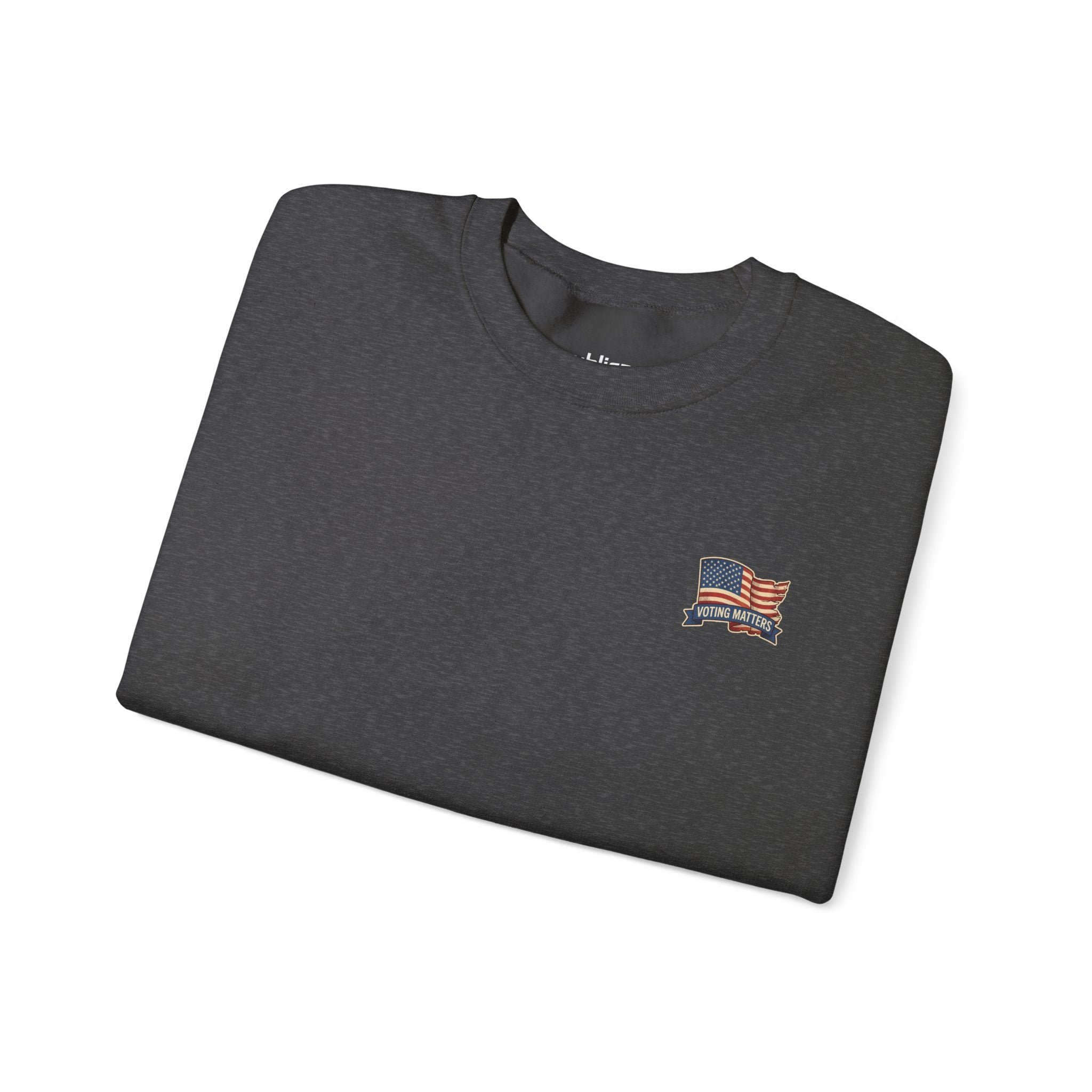 Crewneck Sweatshirt - Vintage Truck with Trump Flags | Make America Great Again Pullover