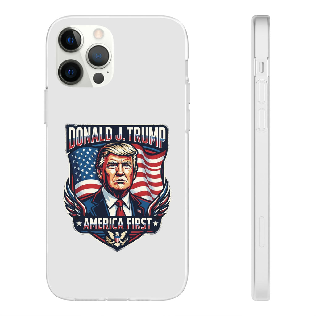 Political Phone Case — 'America First' Patriotic Shield Design