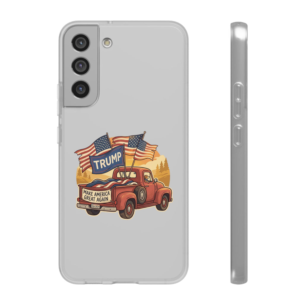 Trump Truck Phone Case — Patriotic MAGA Flag iPhone Case
