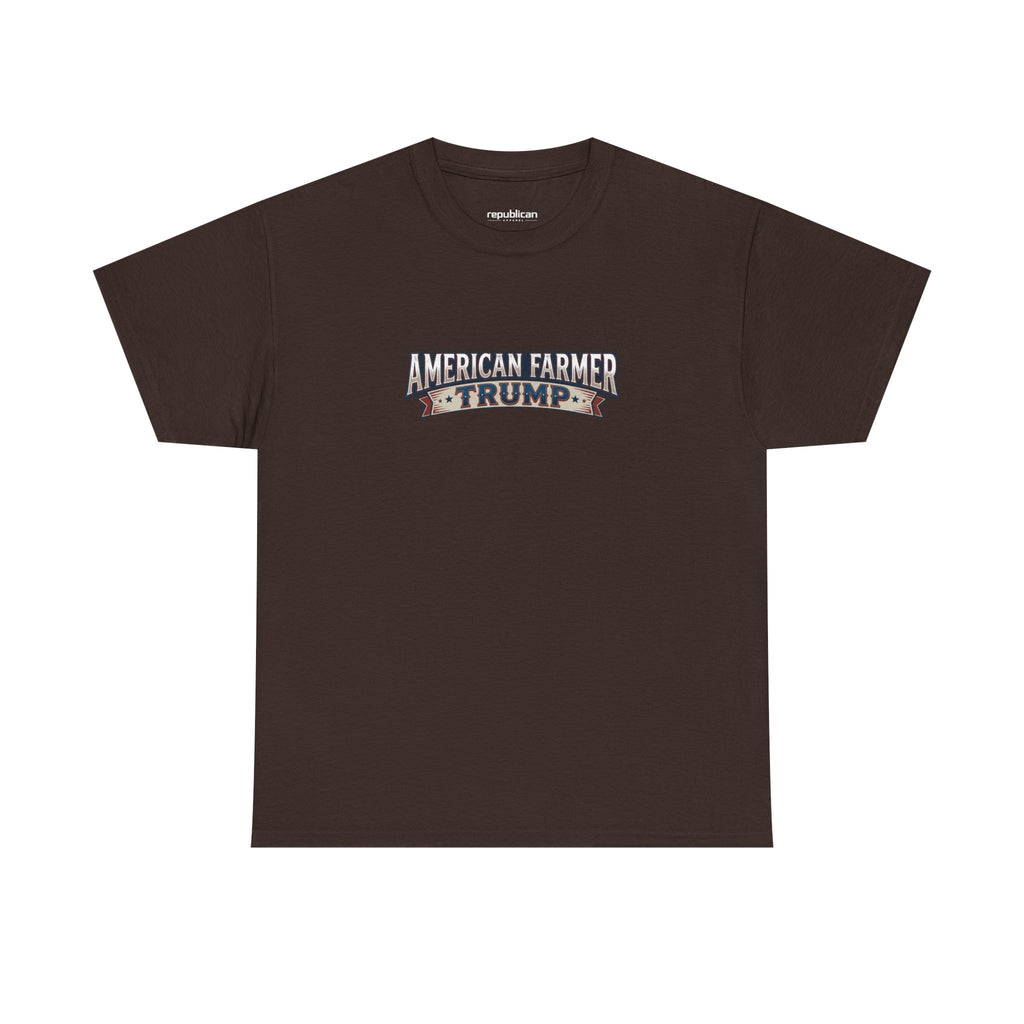 American Farmer Trump T-Shirt – Patriotic Tractor Graphic Tee