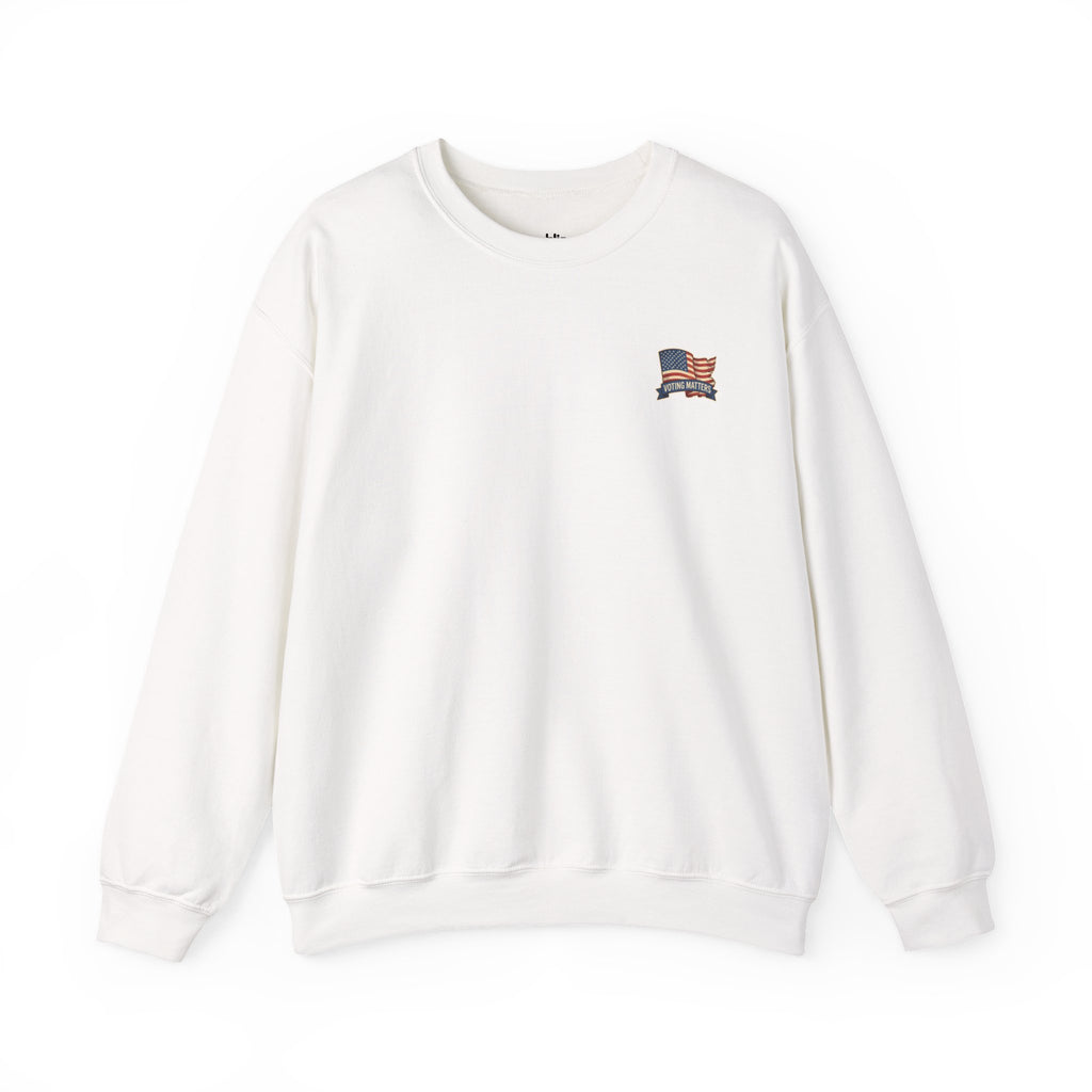 Crewneck Sweatshirt - Vintage Truck with Trump Flags | Make America Great Again Pullover