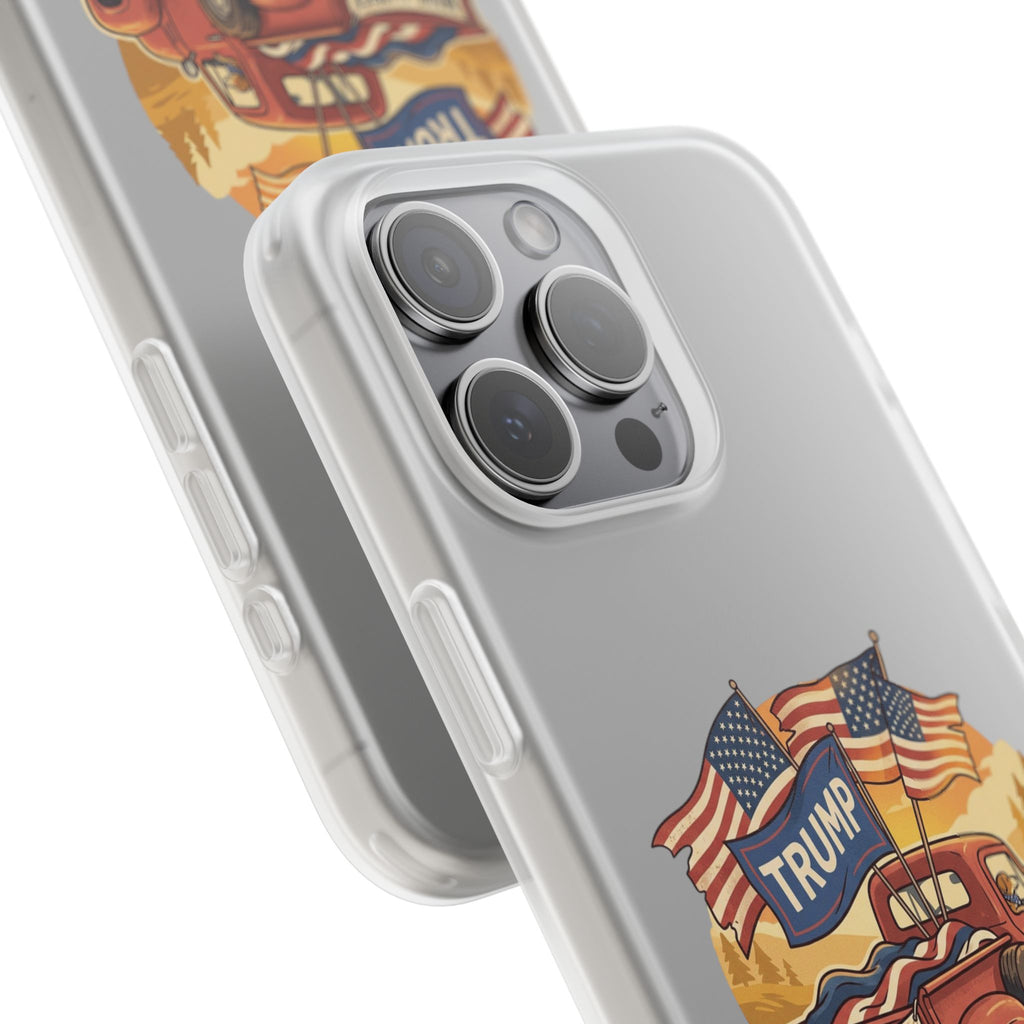 Trump Truck Phone Case — Patriotic MAGA Flag iPhone Case