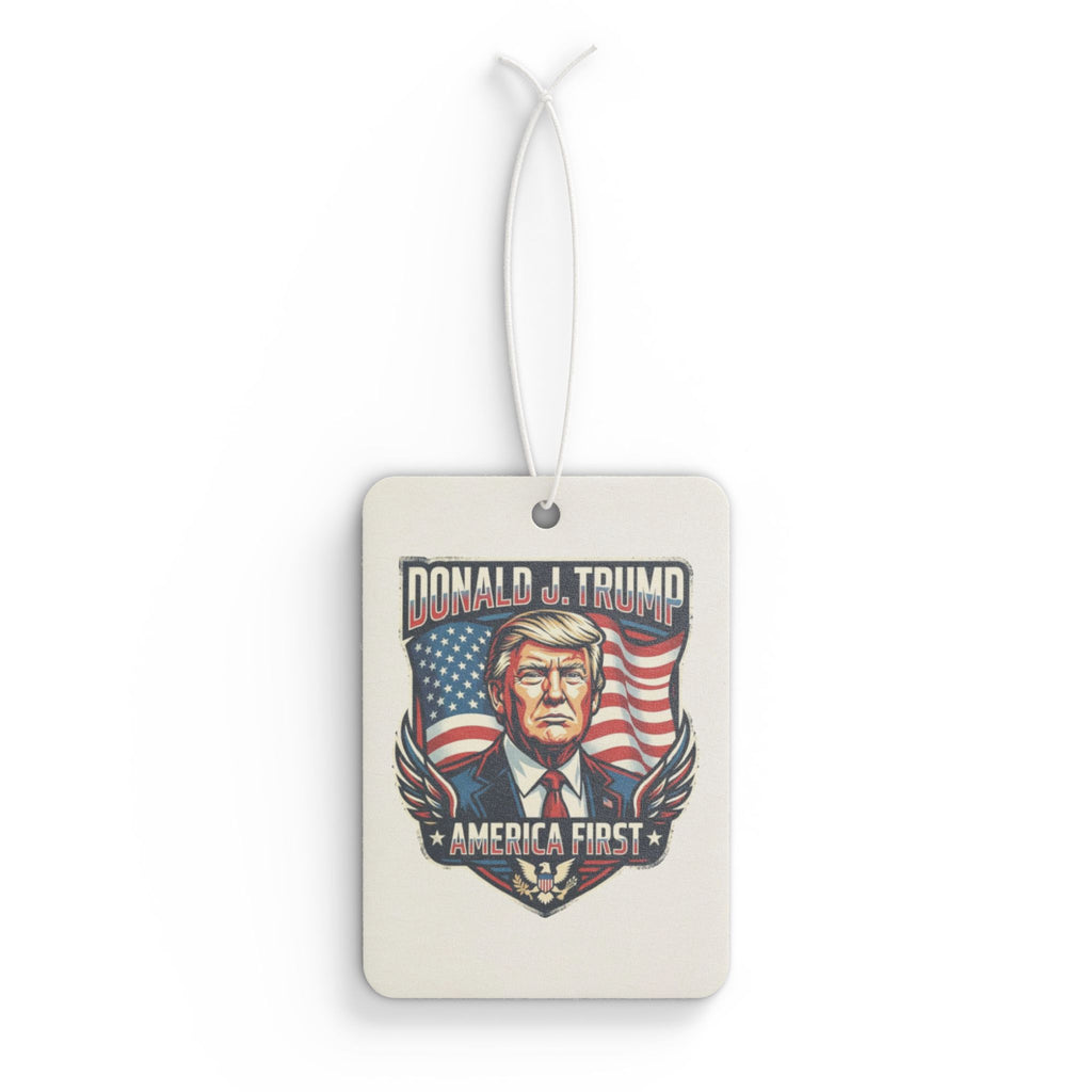 Car Air Freshener — Donald J. Trump 'America First' Patriotic Scented Air Freshener