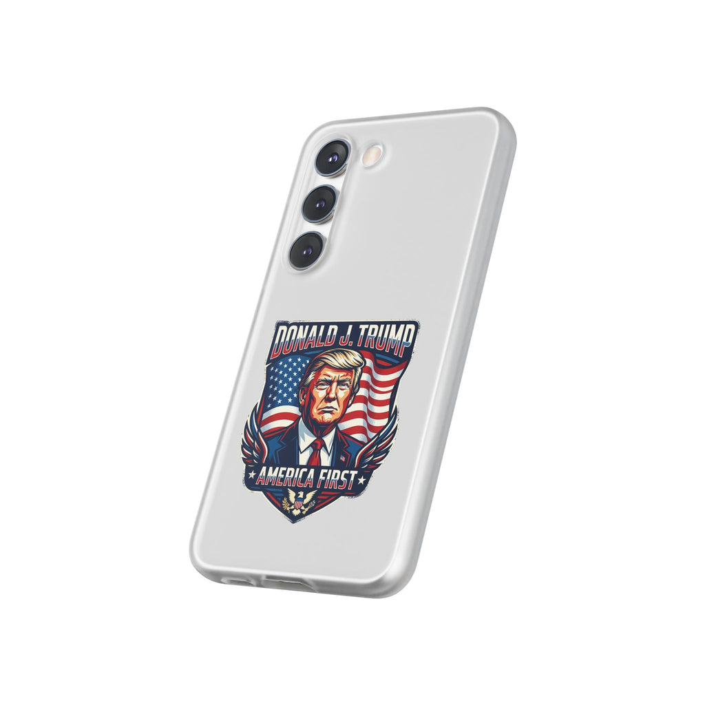Political Phone Case — 'America First' Patriotic Shield Design