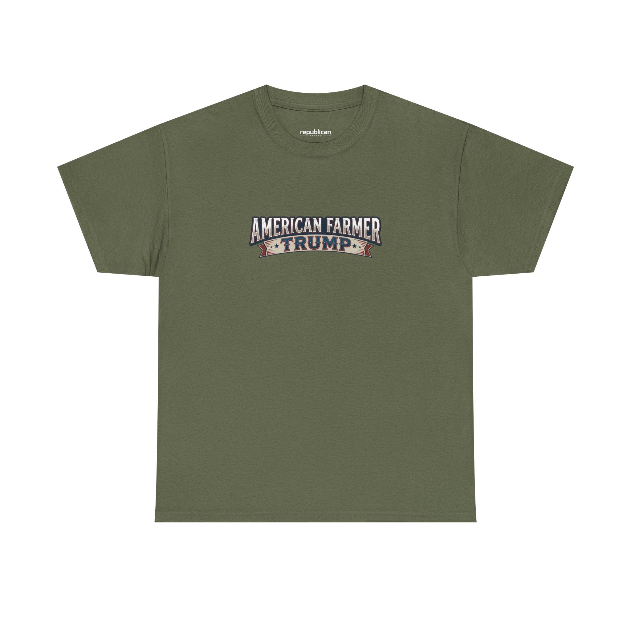 American Farmer Trump T-Shirt – Patriotic Tractor Graphic Tee