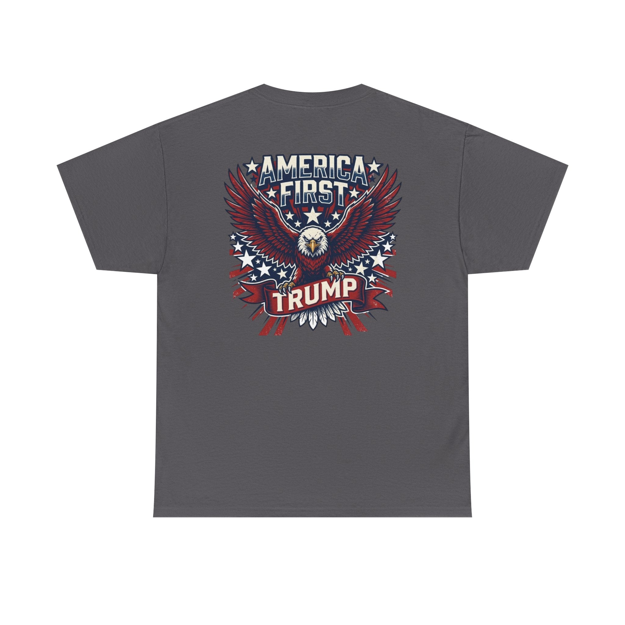 America First Eagle Tee — Patriotic Flag Graphic T-Shirt