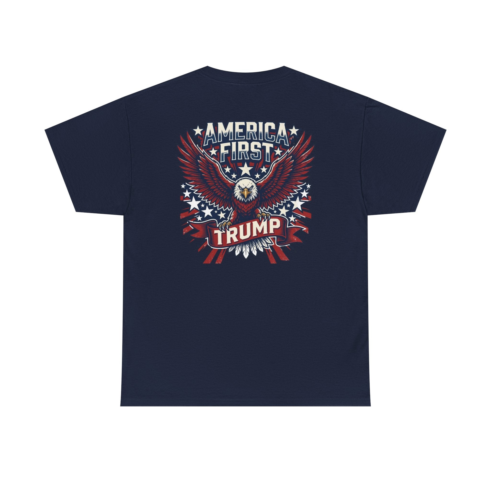 America First Eagle Tee — Patriotic Flag Graphic T-Shirt