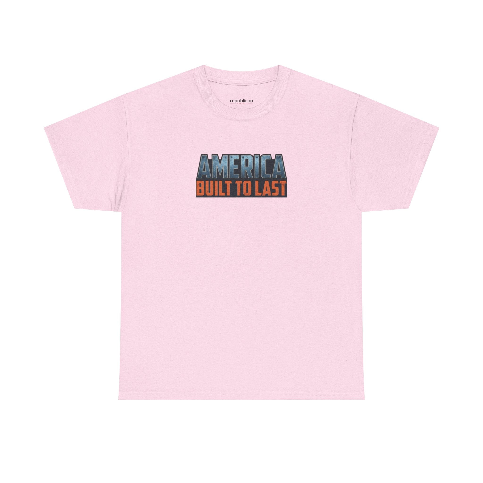 America Built to Last Tee — Trump 2024 Patriotic Graphic T-Shirt