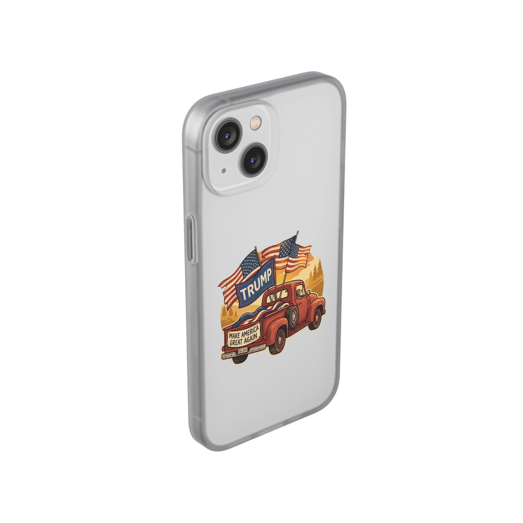 Trump Truck Phone Case — Patriotic MAGA Flag iPhone Case