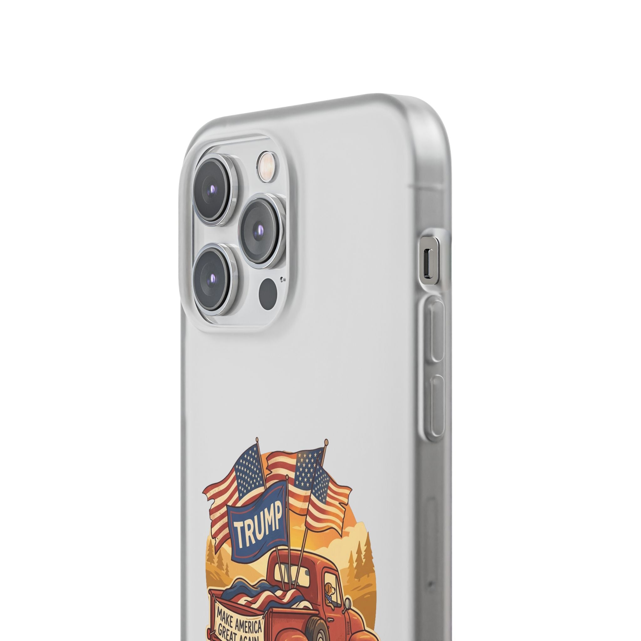 Trump Truck Phone Case — Patriotic MAGA Flag iPhone Case