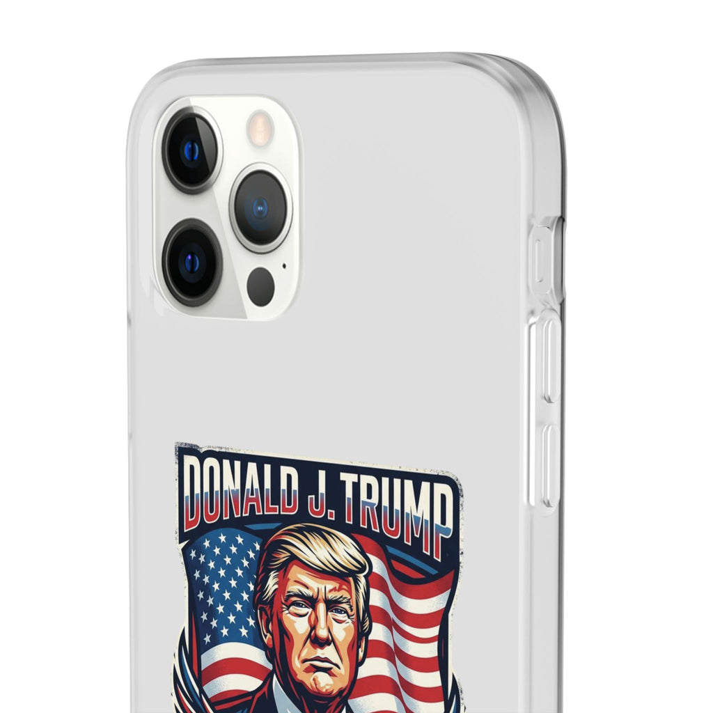 Political Phone Case — 'America First' Patriotic Shield Design