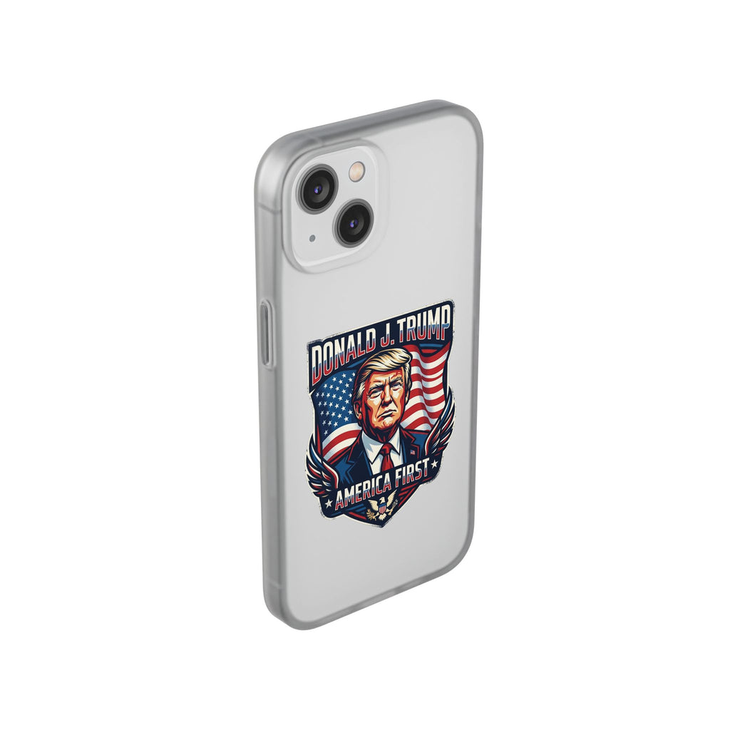 Political Phone Case — 'America First' Patriotic Shield Design