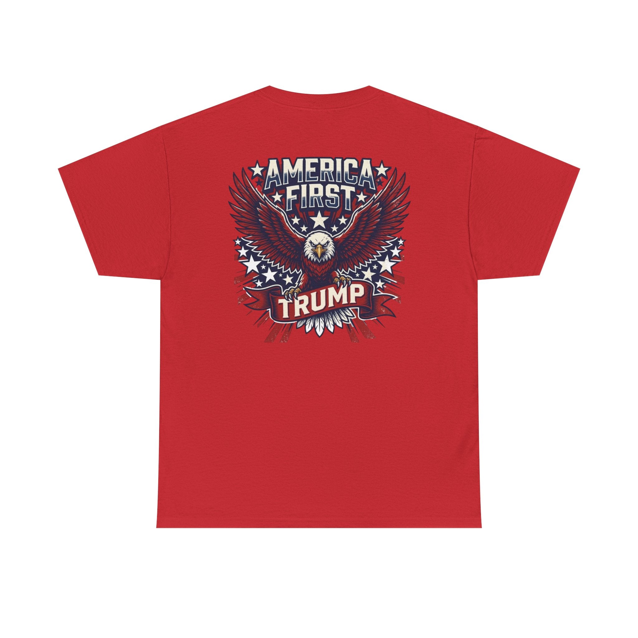 America First Eagle Tee — Patriotic Flag Graphic T-Shirt