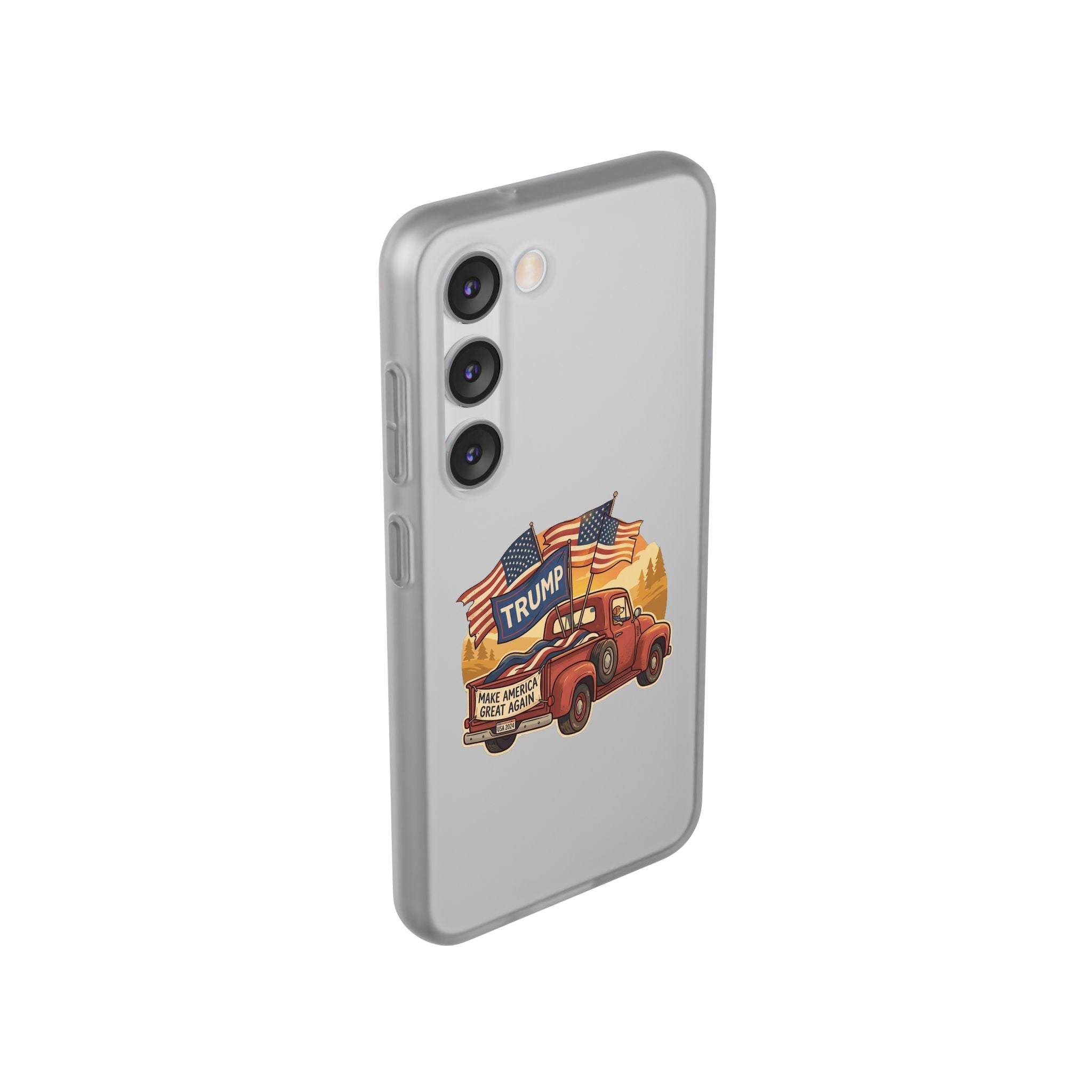 Trump Truck Phone Case — Patriotic MAGA Flag iPhone Case