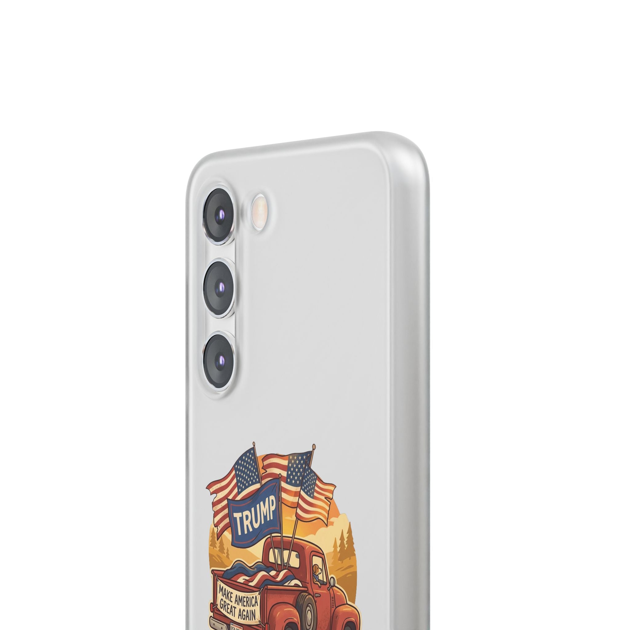 Trump Truck Phone Case — Patriotic MAGA Flag iPhone Case