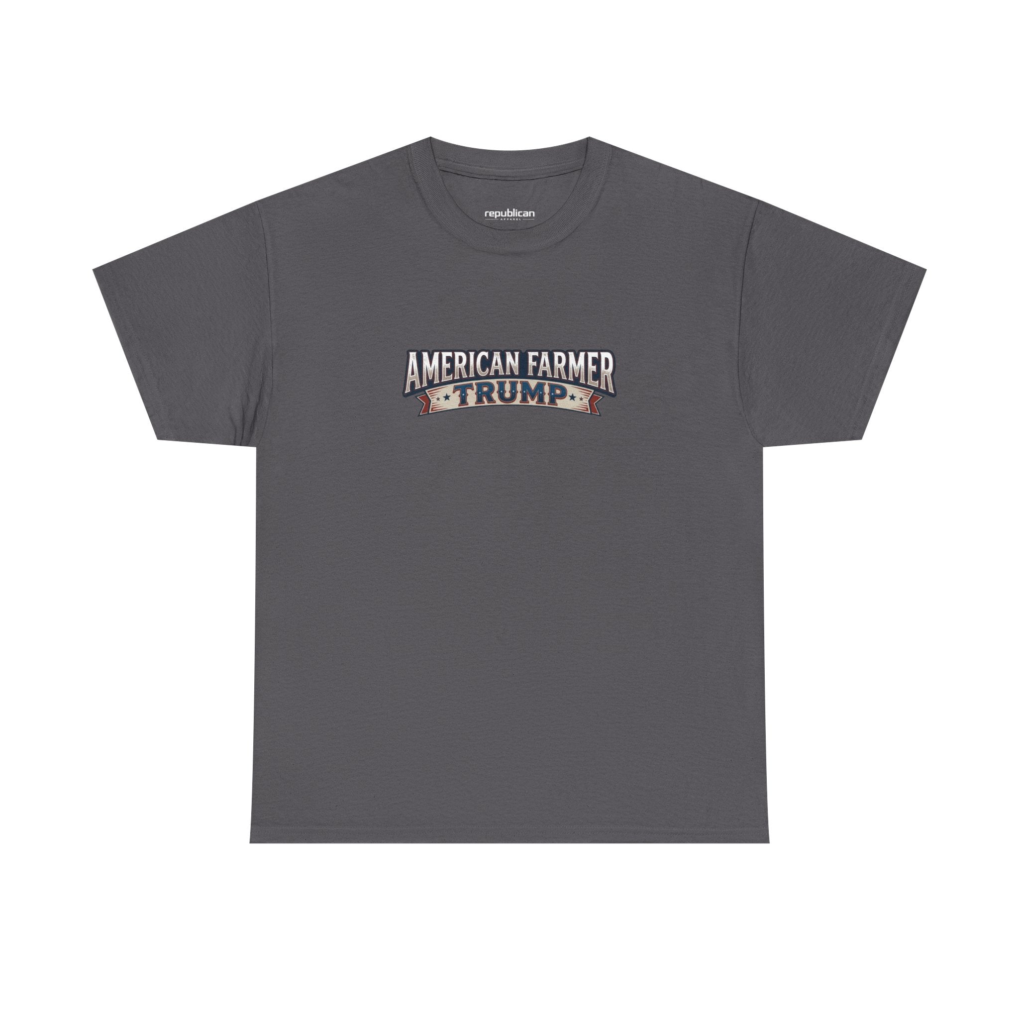 American Farmer Trump T-Shirt – Patriotic Tractor Graphic Tee