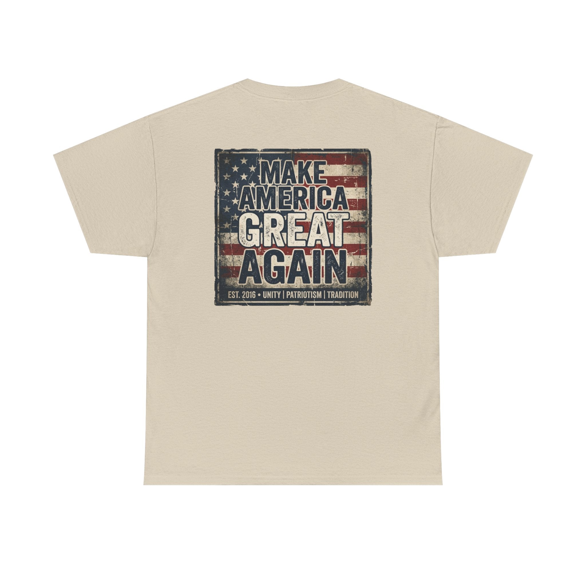 Make America Great Again T‑Shirt — Vintage Flag Patriotic Tee