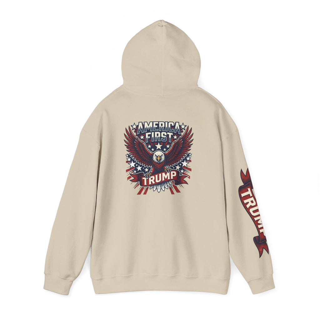 Trump Eagle Hoodie — America First Patriotic Pullover