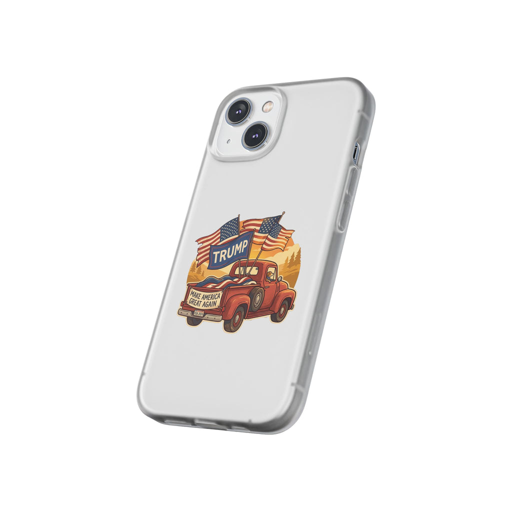 Trump Truck Phone Case — Patriotic MAGA Flag iPhone Case